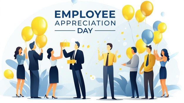 PSD psd employee appreciation day social media poster template