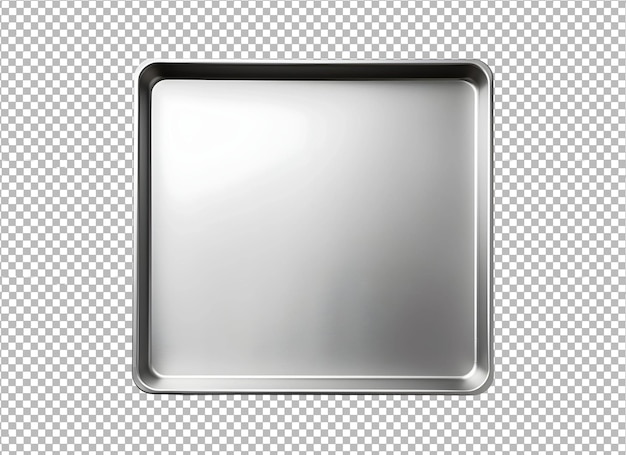 PSD psd empty cookie sheet isolated on transparent background