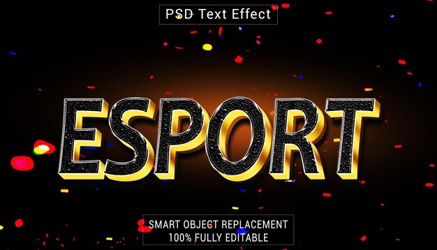 PSD psd esport 로고 텍스트 스타일 효과