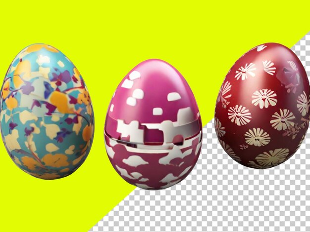 Psd of ester egg on transparent background