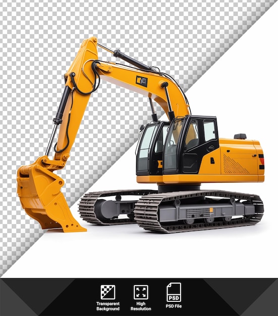 PSD psd excavator on transparent background