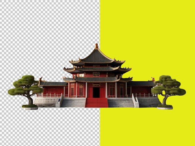 PSD psd f a 3d chinese temple