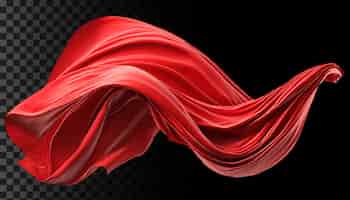 PSD psd 織物のカーテン 織物が風に流れる 織物波が動く png