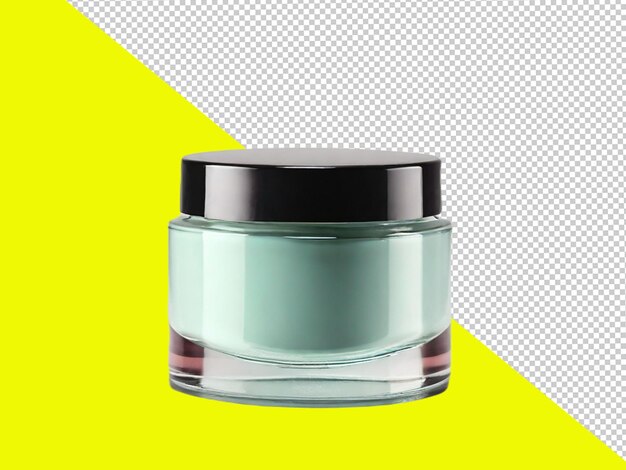 Psd of a face cream box on transparent background