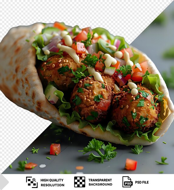 PSD psd falafel w burrito