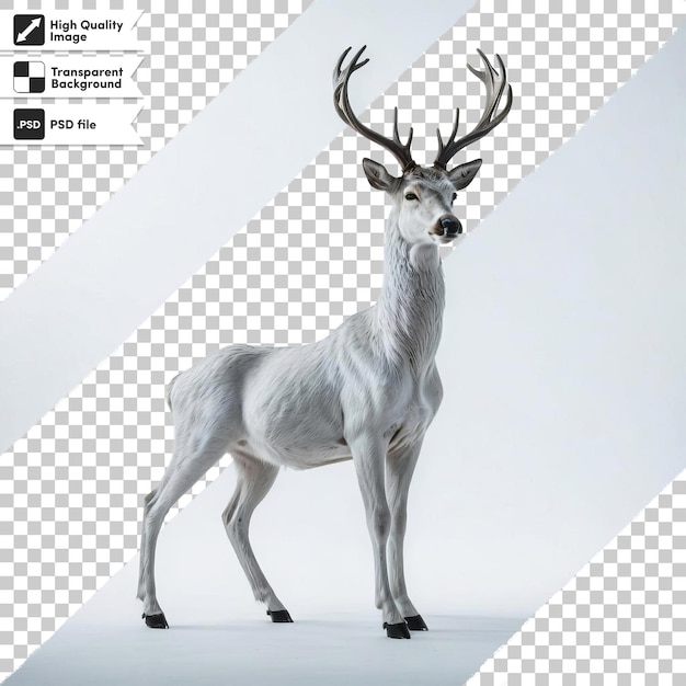 PSD psd fallow deer on transparent background with editable mask layer