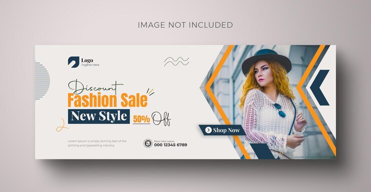 PSD psd fashion facebook cover fashion sale and fashion sale social media ads collection design