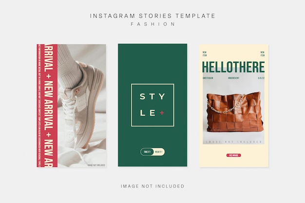 PSD psd fashion pack collection instagram stories template