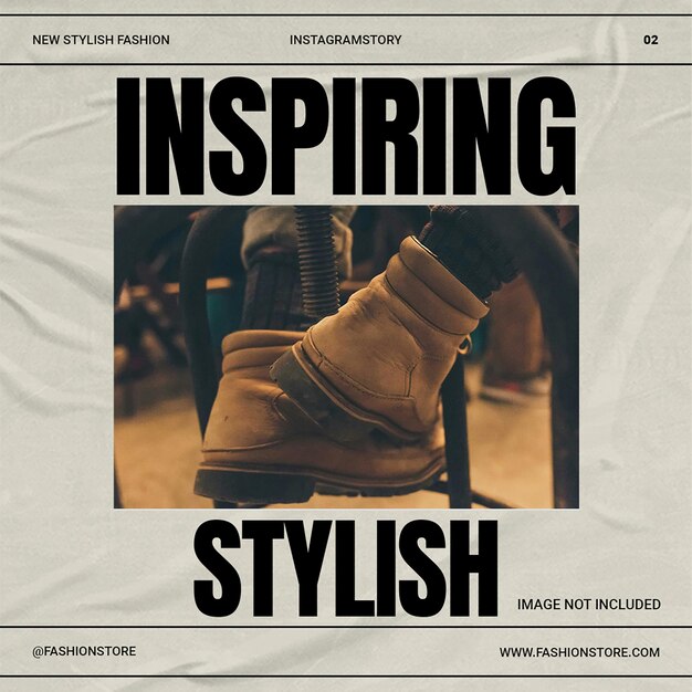 PSD Fashion Shoes Collection Design voor sociale media en Instagram Post Template