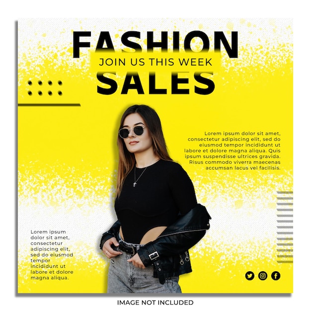 Psd fashion social media post