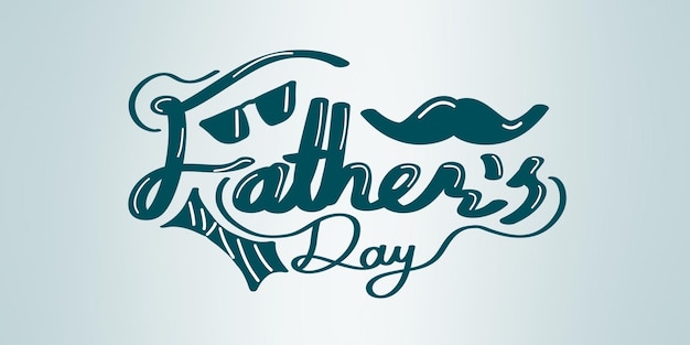 PSD Father's day creative typography