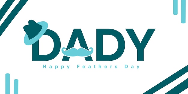 PSD psd father's day modern poster design