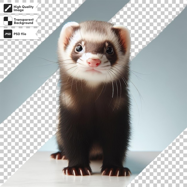 PSD psd ferret on transparent background