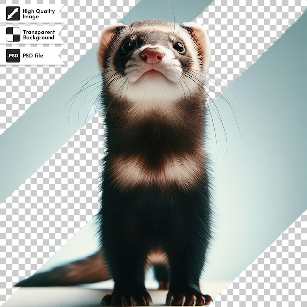 PSD psd ferret on transparent background