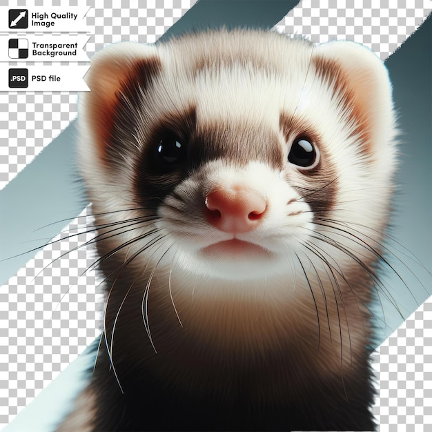 Psd ferret on transparent background