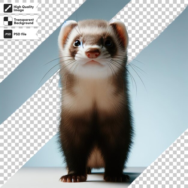 PSD psd ferret on transparent background