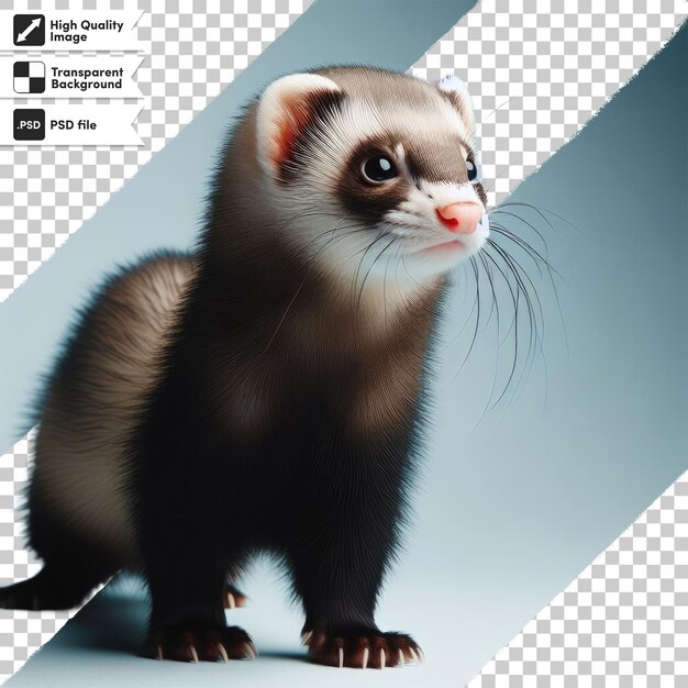 PSD psd ferret on transparent background