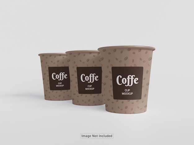 PSD psd festive paper cup mockup