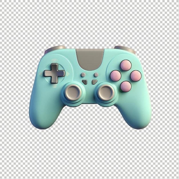 PSD file A blue controller with pink buttons and a grey controller