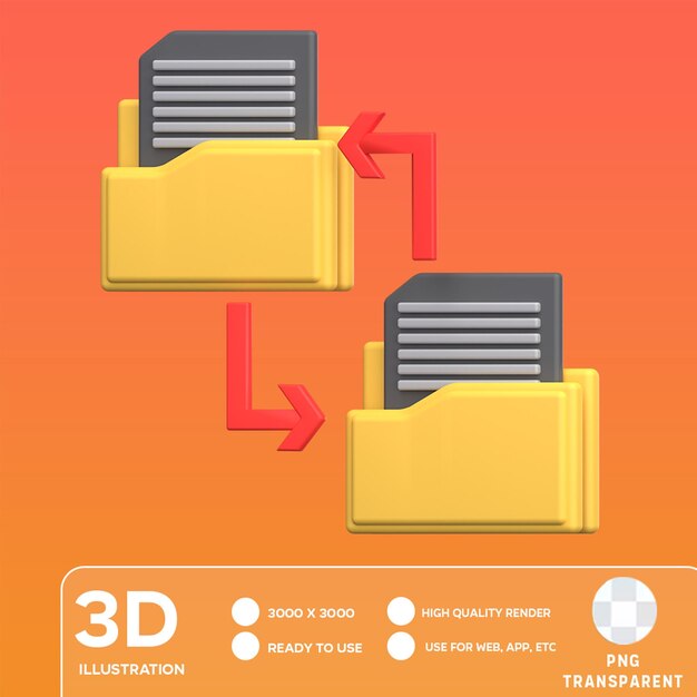 PSD psd file exchange 3d illustration