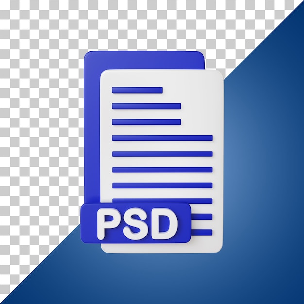 PSD ファイル形式の 3 d レンダリング