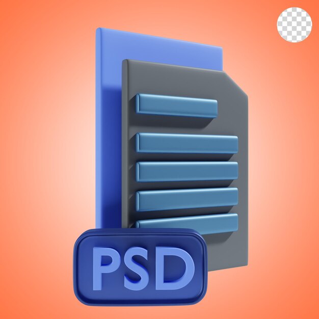 PSD Значок psd файла