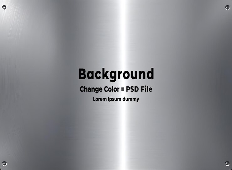 PSD psd - 細くブラッシュされた広い金属鋼またはアルミニウム板