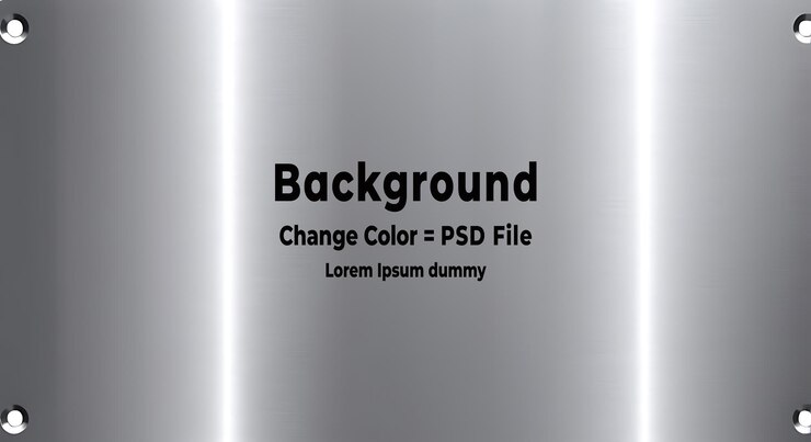 PSD psd - 細くブラッシュされた広い金属鋼またはアルミニウム板