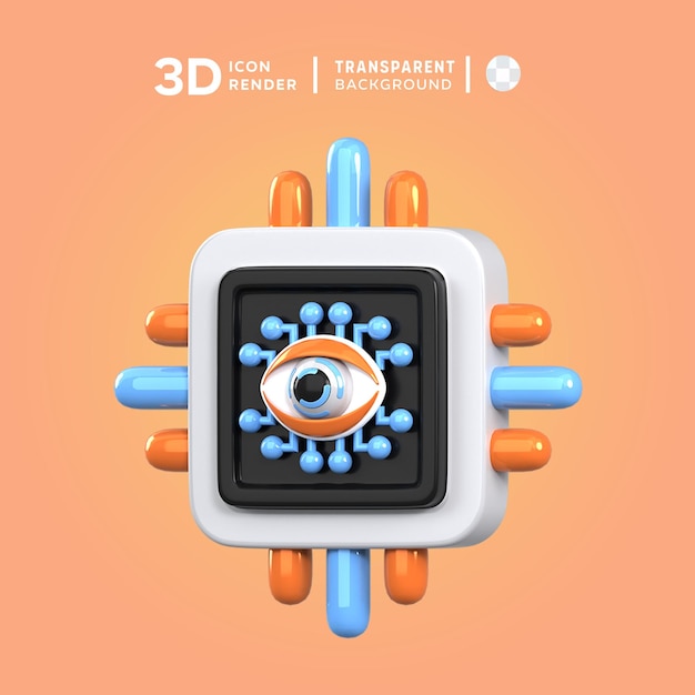 PSD psd finger print 3d illustration