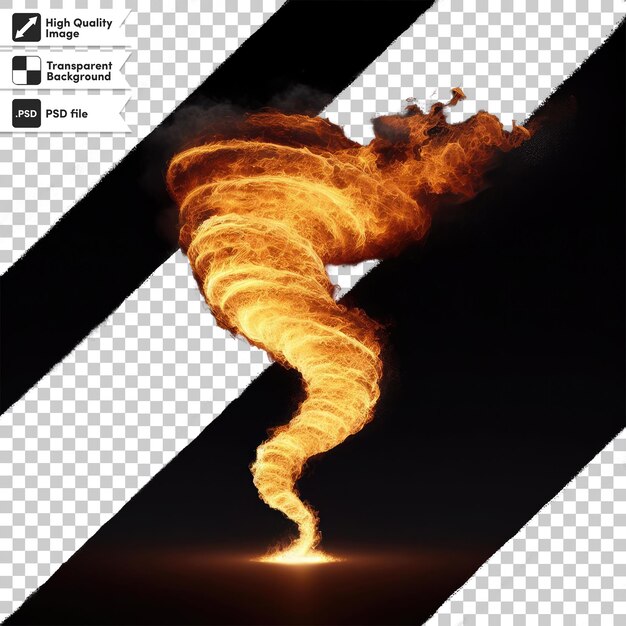 PSD psd fire effect on transparent background