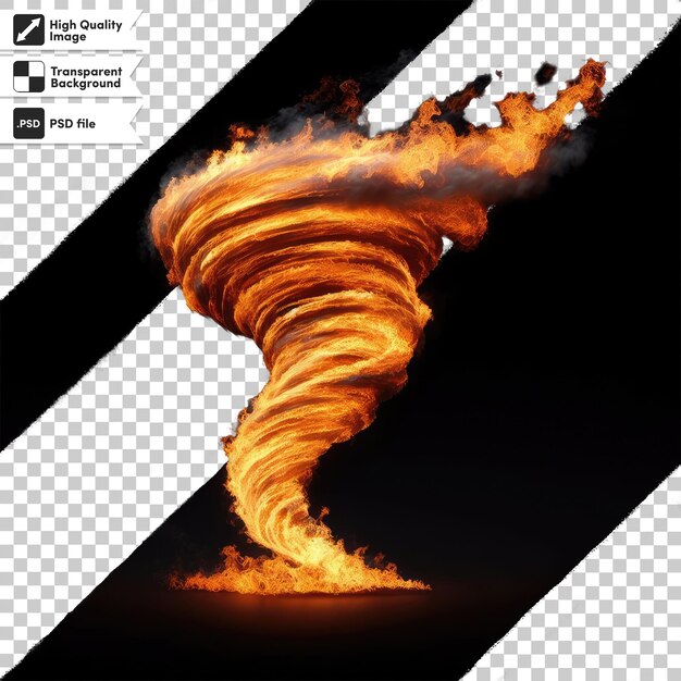 PSD psd fire effect on transparent background