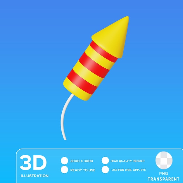 PSD psd фейерверк 3d иллюстрация