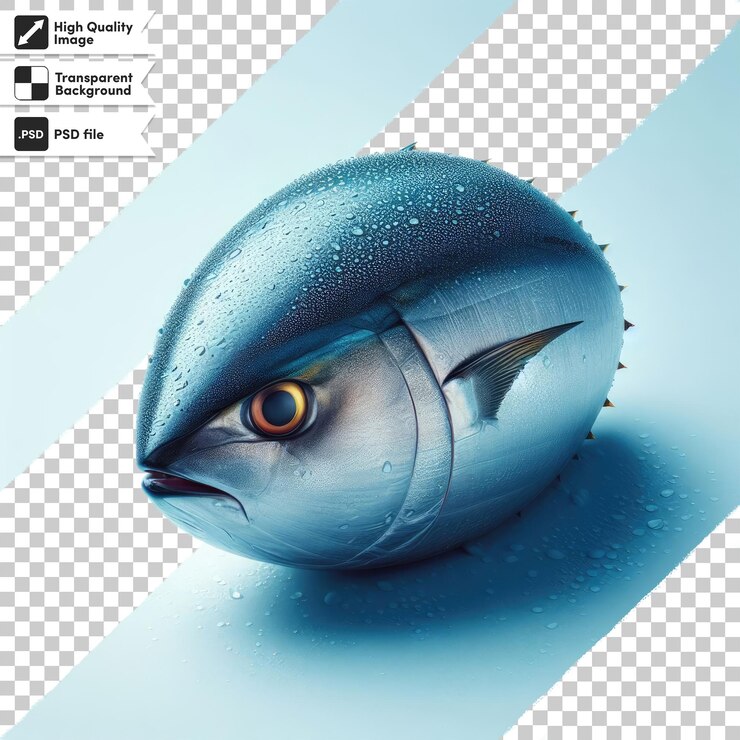PSD psd fish isolated on transparent background