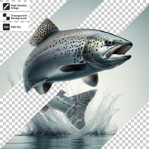 Psd fish on transparent background