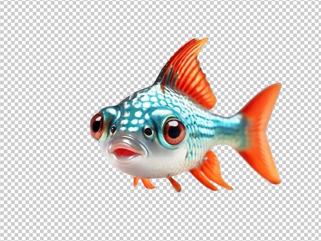 PSD psd of a flag fish on transparent background