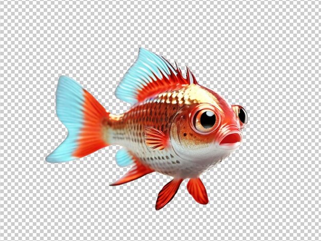 PSD psd of a flag fish on transparent background