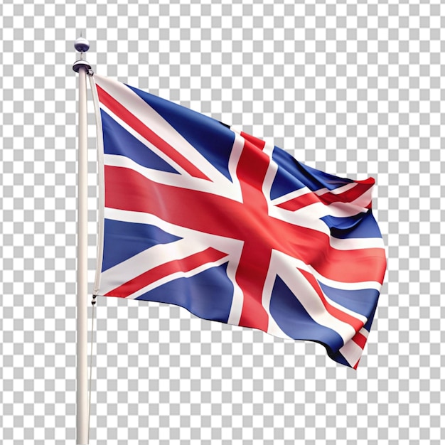 PSD psd of a flag of united kingdom on transparent background