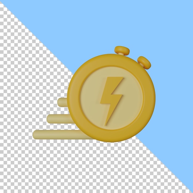 PSD psd flash sale 3d icon illustration