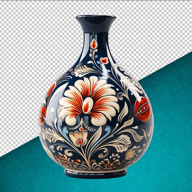 PSD psd flower vase on transparent background