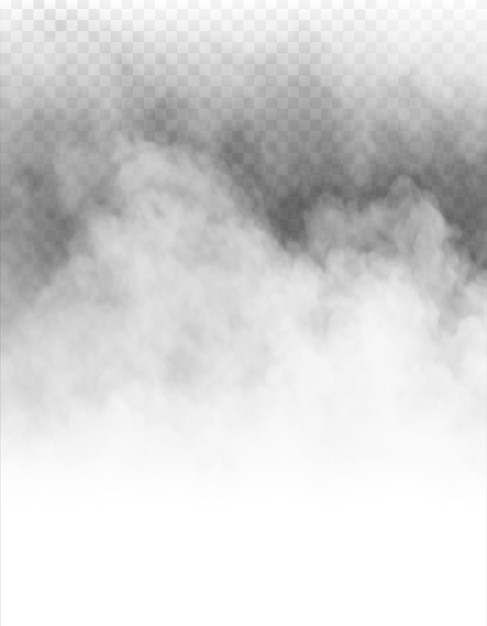 PSD psd fog or smoke isolated transparent background white cloudiness mist smog dust vapor png