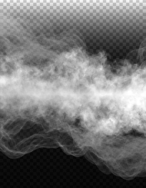 PSD psd fog or smoke isolated transparent background white cloudiness mist smog dust vapor png