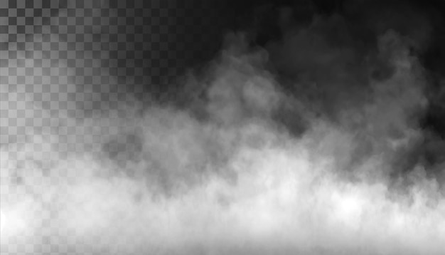 PSD psd fog or smoke isolated transparent background white cloudiness mist smog dust vapor png