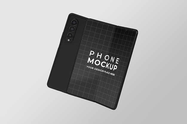 Mockup mobile pieghevole psd