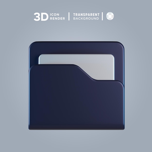 PSD psd folder 3d illustration