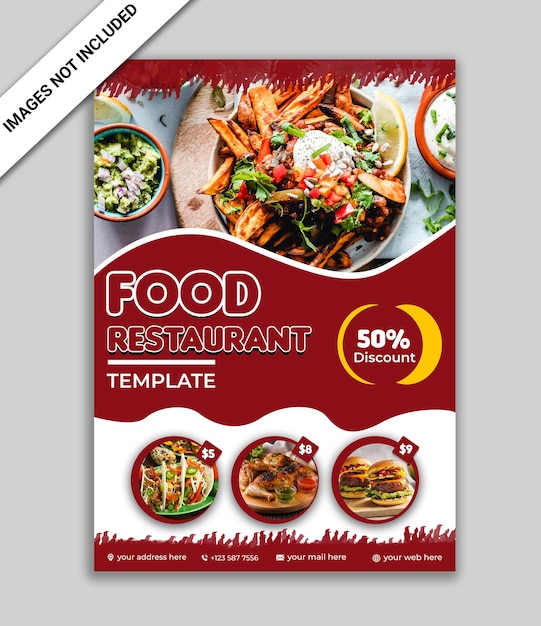 psd food flyer template