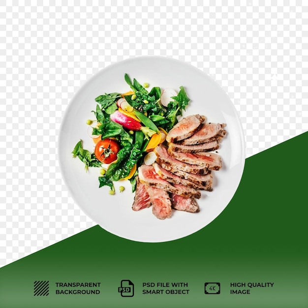 Psd food mockup dish on transparent background