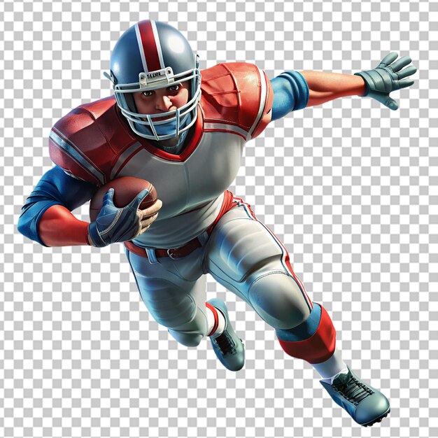 PSD psd of a football player on transparent background