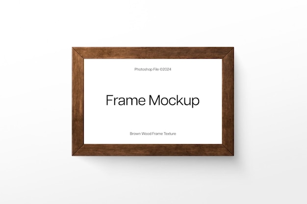 PSD foto small landscape frame mockup photography