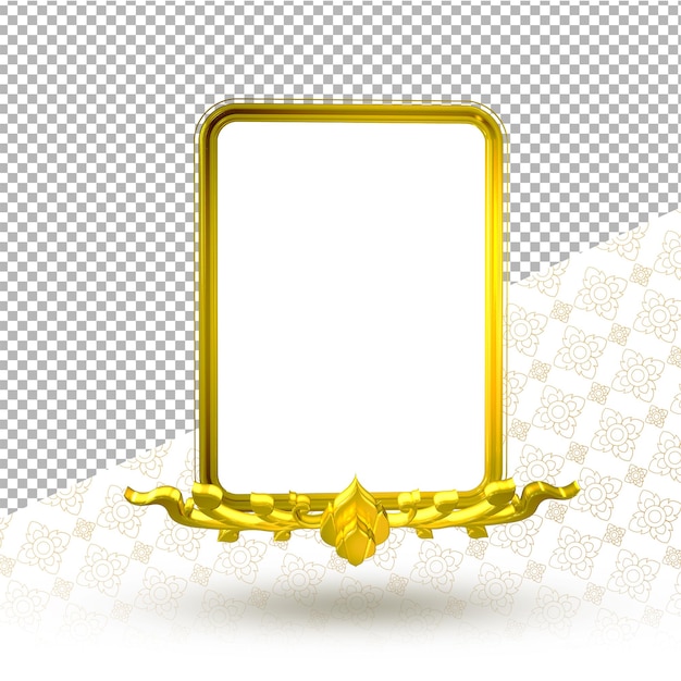 PSD psd frame design 3d rendering