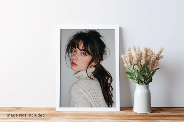 PSD psd-frame mockup met planten